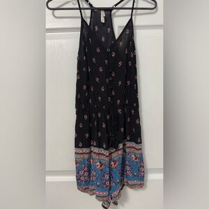 Xhilaration Black Floral Dress